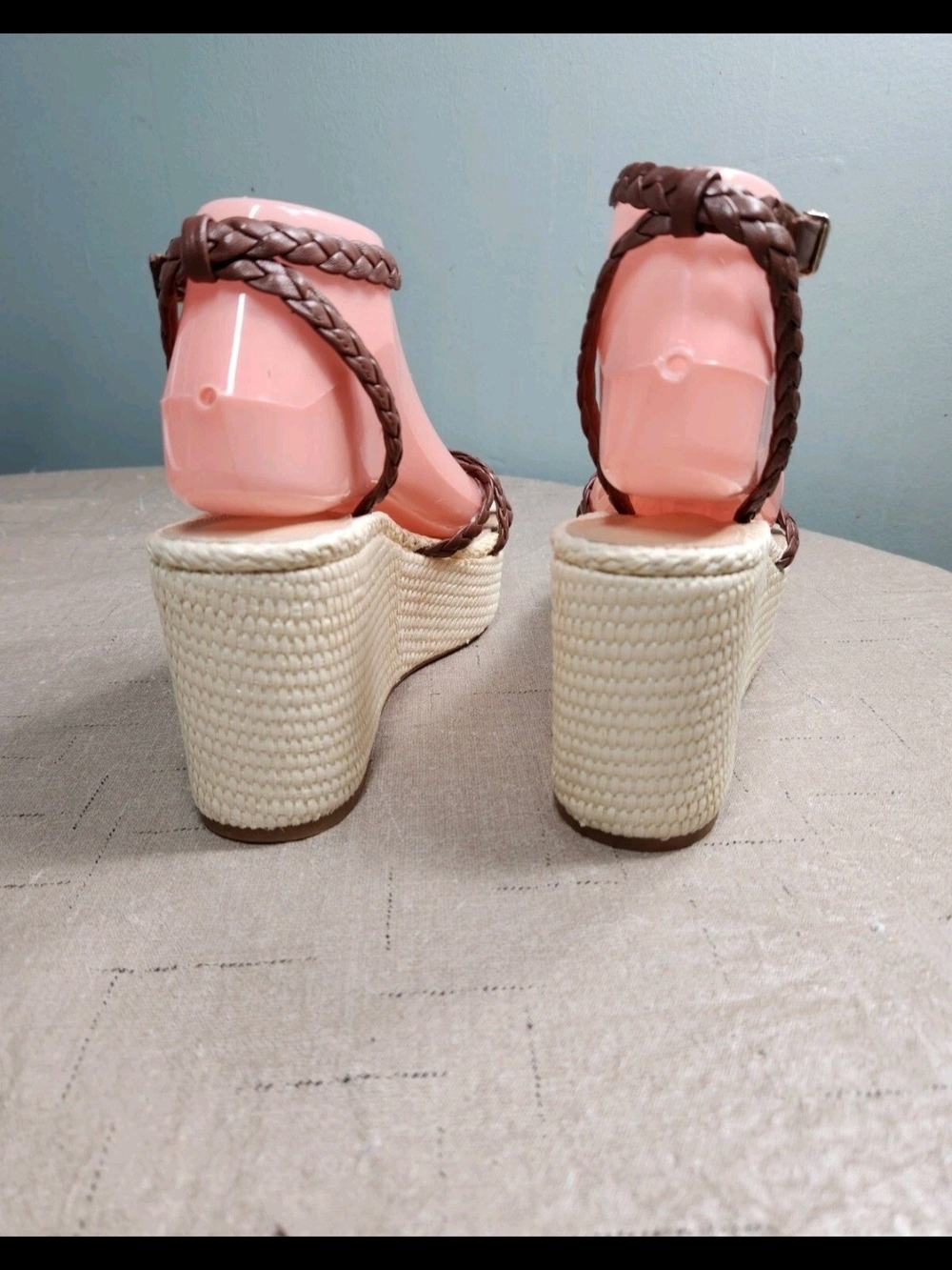 Antonio Melani Women's Size 9 M Sandal Platform Lorinna Leather Braided 207 - Picture 7 of 13